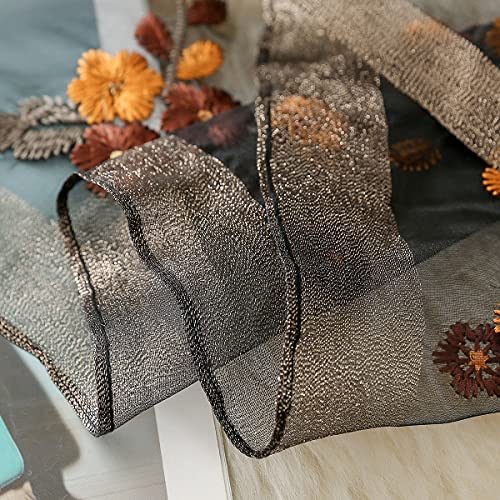 Wincess Yu Women Mulberry Silk Scarf Lightweight Embroidered Floral Shawl Wraps Beach Gauze Blanket Shawl For All Season #TOP4