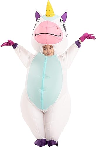 Miniatura 3 de Disfraz inflable unisex de cuerpo completo con diseño de unicornio para niños
