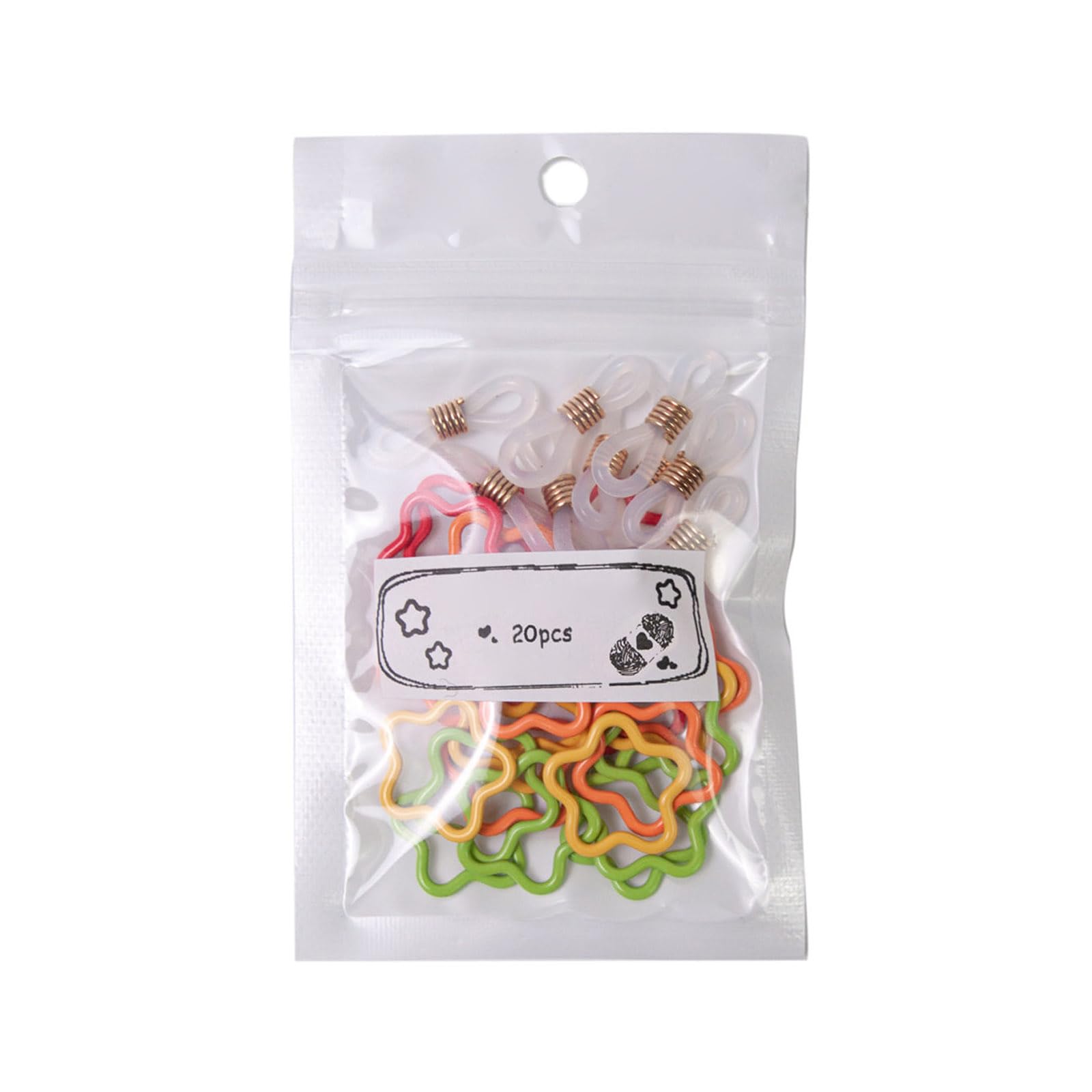 YROHGKPN Stitches Marker Colorful Knitting Crochet Mushroom Star Square Hexagon Needle Stoppers Mushroom Square Stoppers for