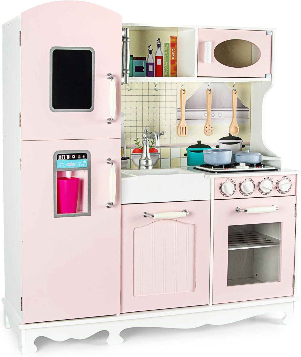 Leomark wooden play kitchen PINK VINTAGE
