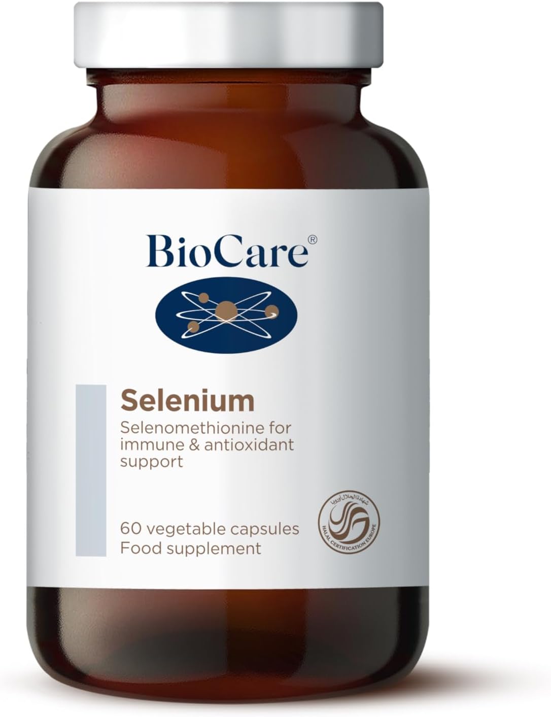 BioCare Selenium | Selenomethionine for Immune & Antioxidant Support| Supports Normal Functioning of Immune System| Supports Heart & Mental Health | 60 Capsules