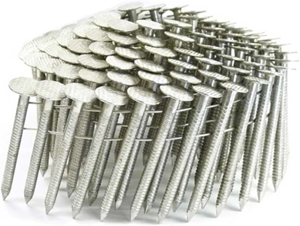 1 3/4" Ring 304SS Coil Roofing Nails 600ct