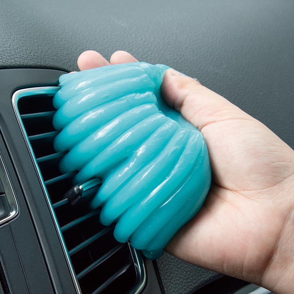 Blue and Yellow Generic Cleaning Gel Cleaner for Computer Keyboard Car Cleaning Detailing Car Detailing Laptop Home and