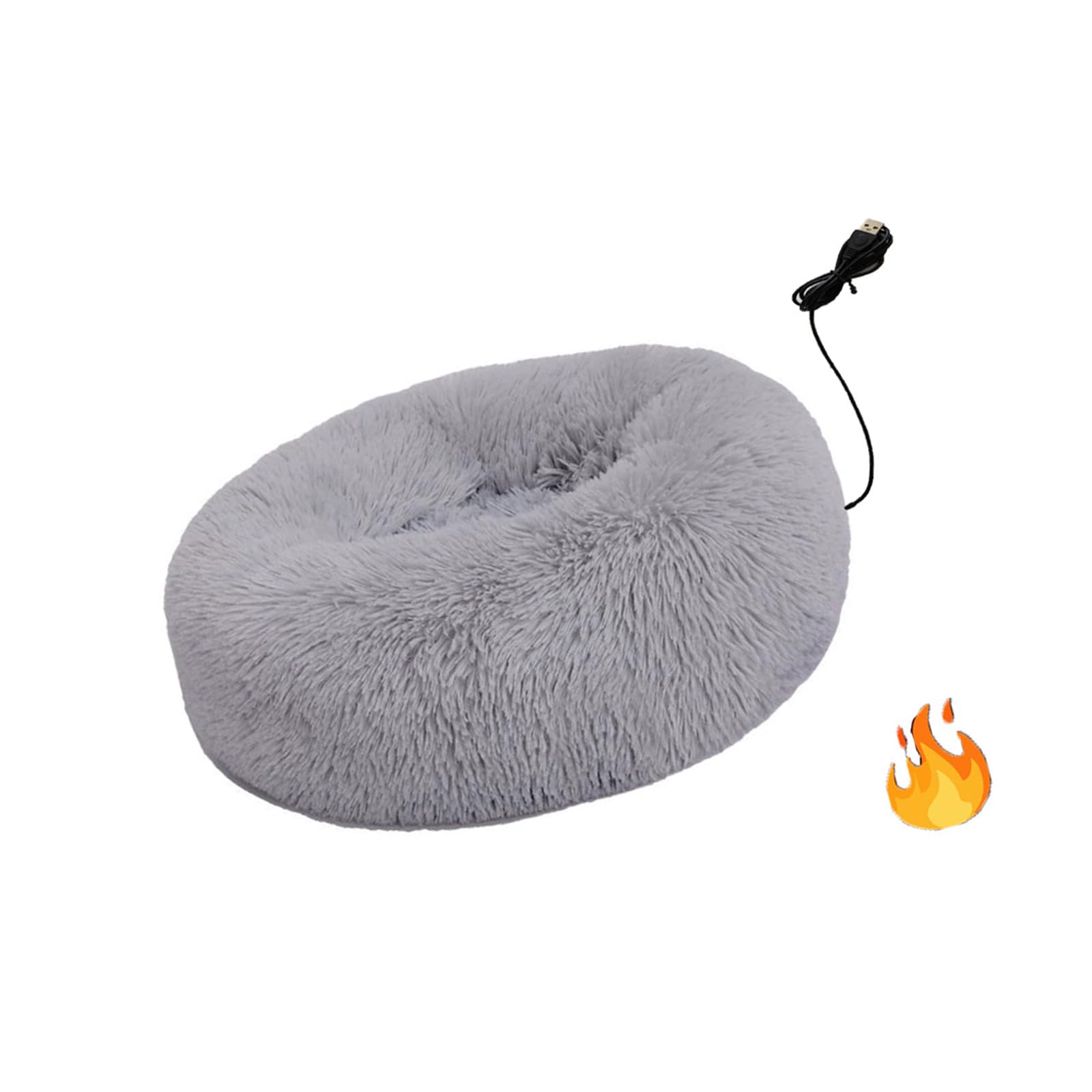 Cuccia per cani riscaldata USB calda per animali domestici con fondo antiscivolo, cuscino rimovibile e lavabile, per l'uso nelle giornate fredde, per interni, letto per cani riscaldato