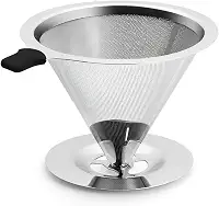 Coador de Café 103 Inox Reutilizável Premium – Filtro Sustentável Sem Papel, Durável, Fácil de Limpar e Econômico, Preserva o Sabor Natural do Café Premum | Buy By Ju