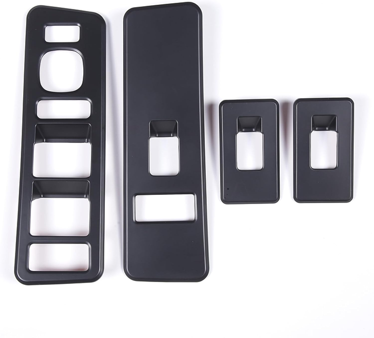 Compatible for Hummer H2 2003-2007, ABS Car Window Glass Lifting Buttons Frame Trim Stickers 4Pcs Auto Accessories Interior