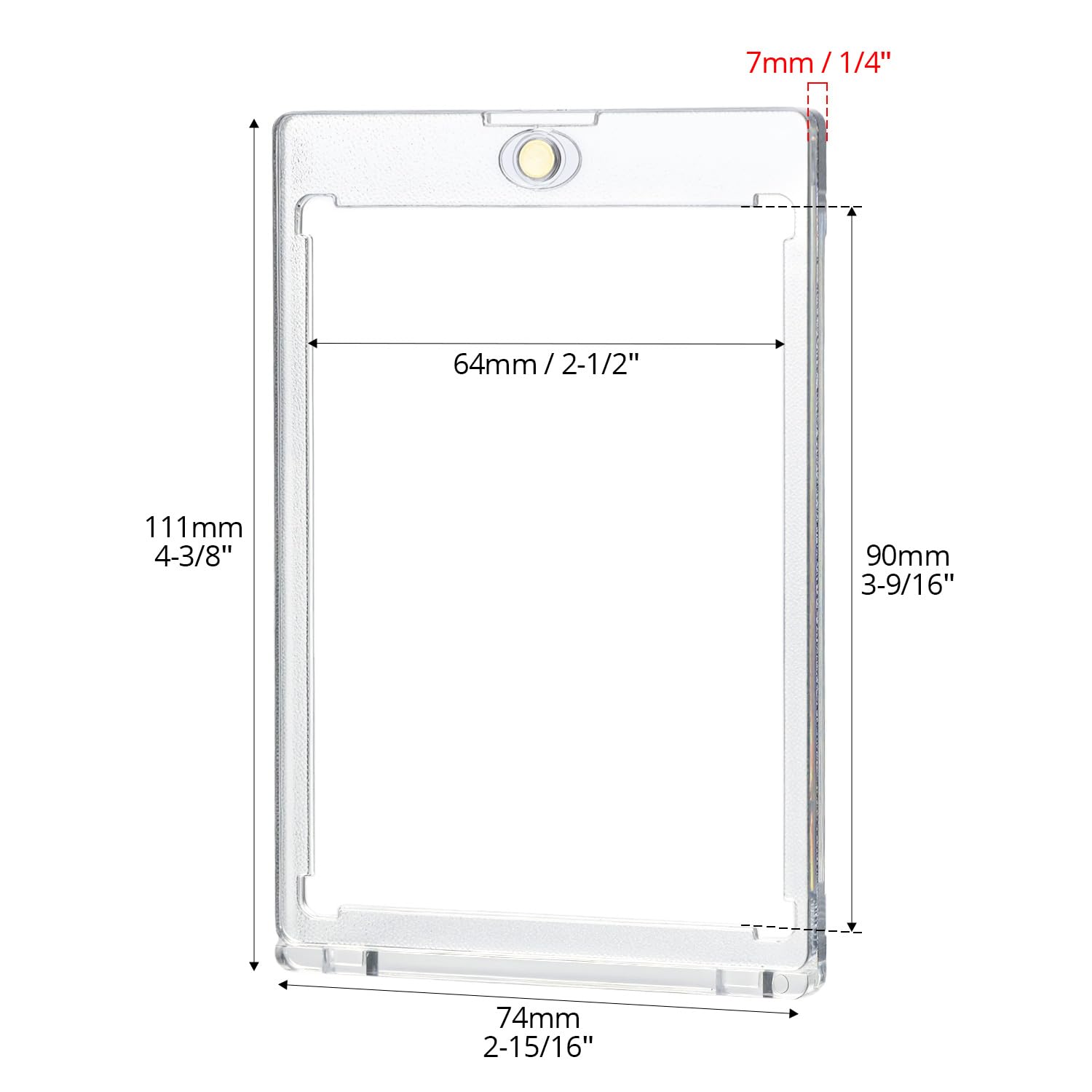Image secondaire de QWORK Porte Cartes Magnétiques Acrylique - 16 Pièces avec Protection UV