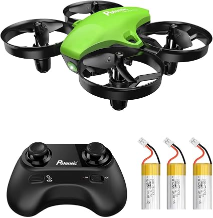 Potensic Mini Drone con Tre Batterie per Bambini e Principianti  Quadricottero RC Drone Giocattolo Economico modalità Senza Testa con  Telecomando Avvio e Atterraggio con Un Pulsante, Verde : Amazon.it: Giochi  e giocattoli
