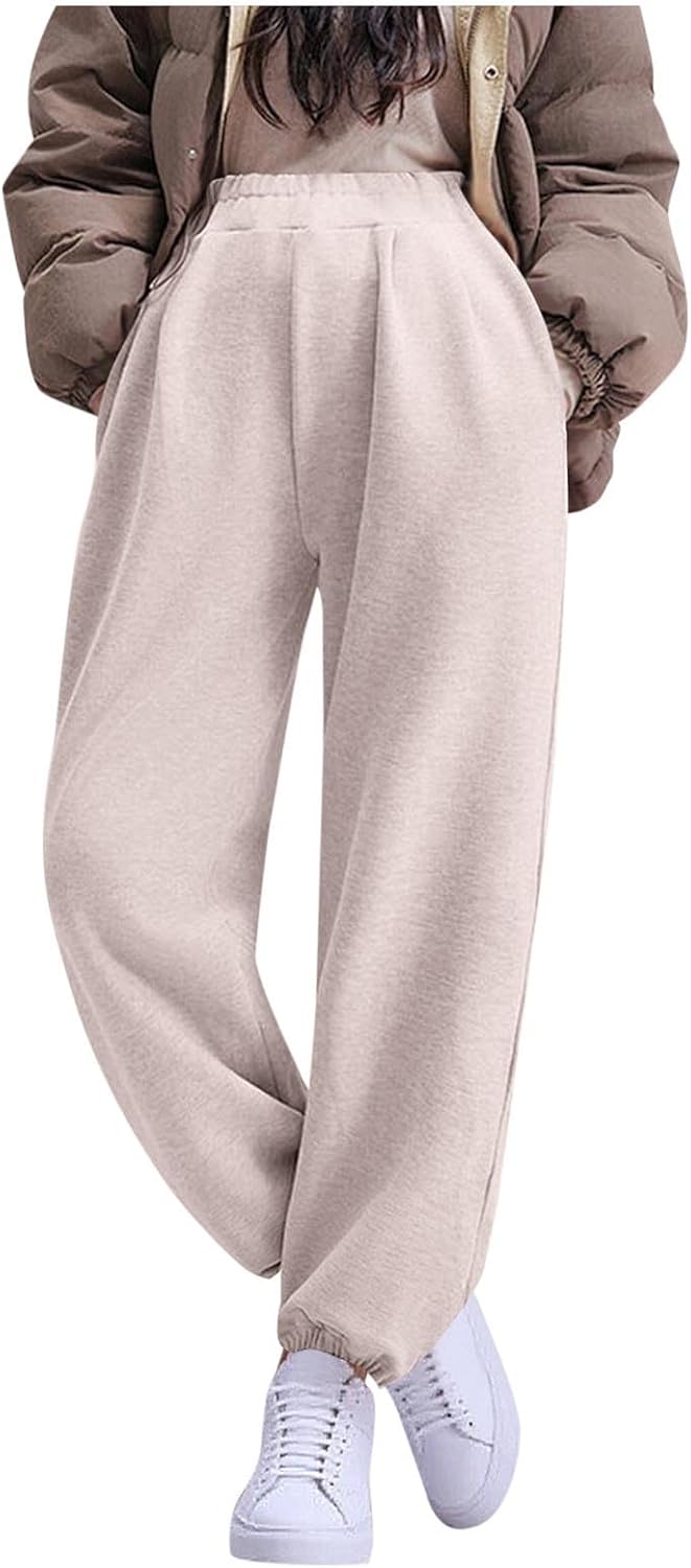HGps8w Maternity Joggers for Pregnant Women Over The Belly Comfy Elastic Waist Lounge Pants Soft Yoga Sweatpants with Pockets