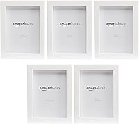 Vista 11 de Yaxa Basics Marco rectangular para fotos, 6 x 4 pulgadas, paquete de 5, color negro