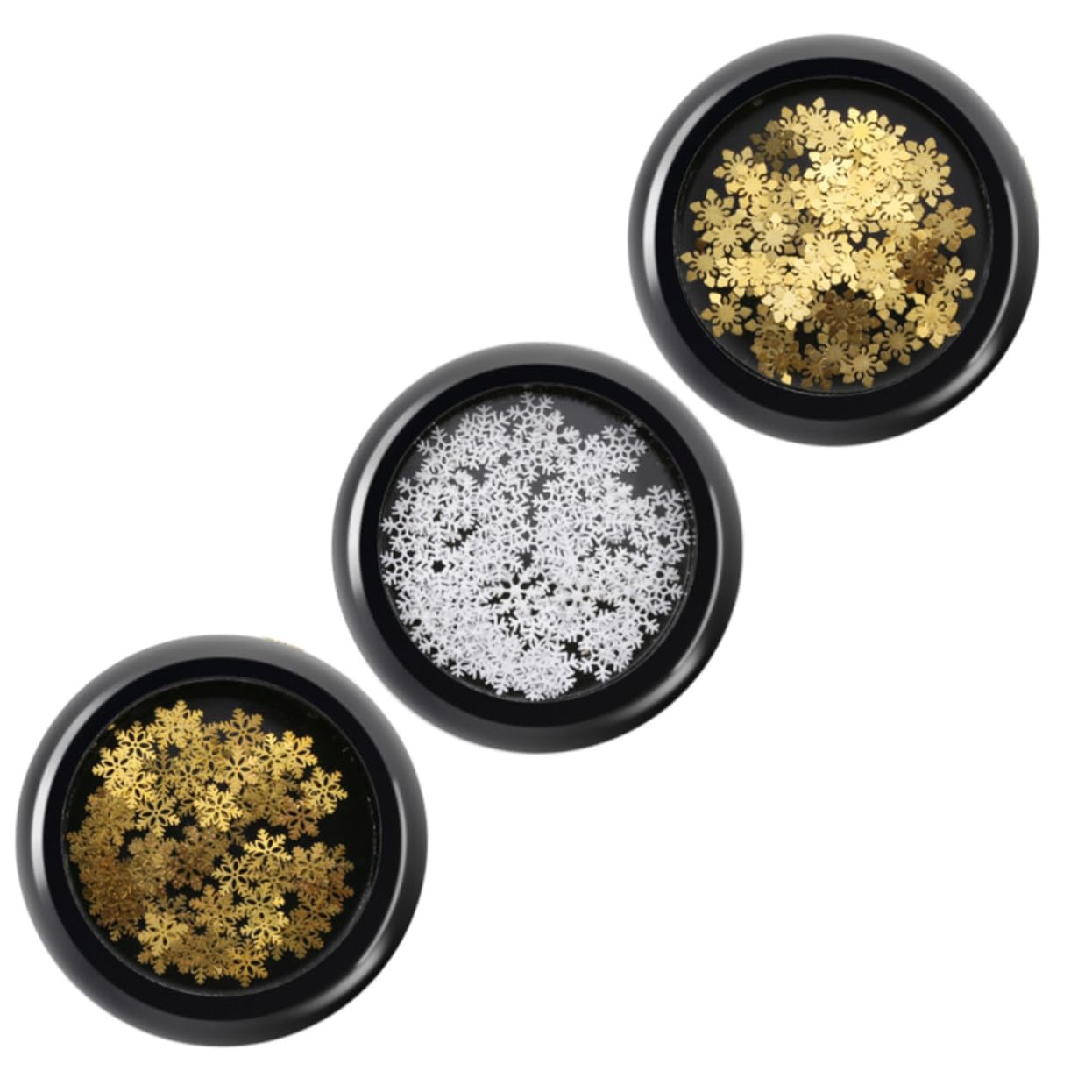 Healeved 3 Set Adesivi Per Unghie Adesivi Unghie Sottili Decorazioni Unghie Per Feste Adesivi Natalizi Decalcomanie Per Unghie Natalizie Adesivo Per Unghie Con Fiocco Di Neve 3 Scatole*3