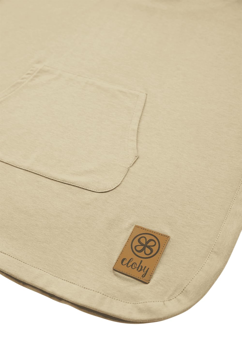 Cloby Badeponcho mit Kapuze mit UV-Schutz (UPF 50+) - Sandy Beach beige
