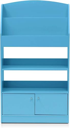 Miniatura 34 de Furinno Lova - Estantería con armario de almacenamiento, 2 estantes con puertas, color rosa Rosado,Azul/claro,https://www.amazon.com/dp/undefined