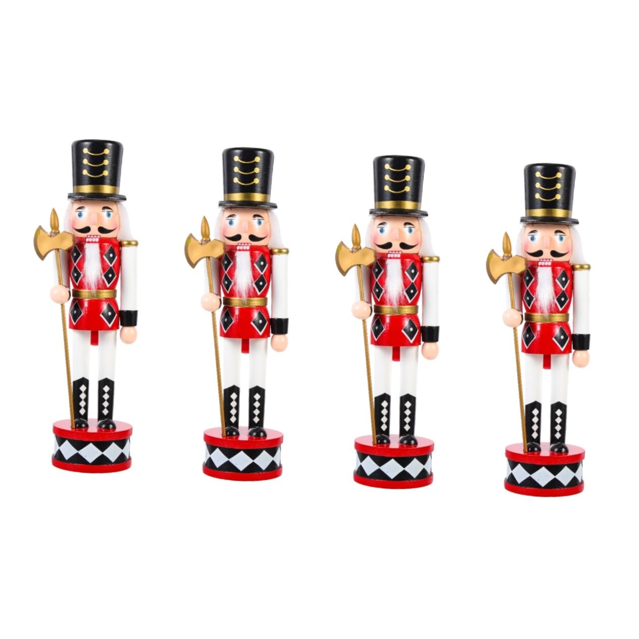 PRETYZOOM 4 Pièces Casse-Noix à Debout Casse-Noix Suspendu De Noël Chiffres De Casse-Noix De Noël Décor De Casse-Noisette De Bureau Décorations De Casse-Noix Jouets De Noël Bois