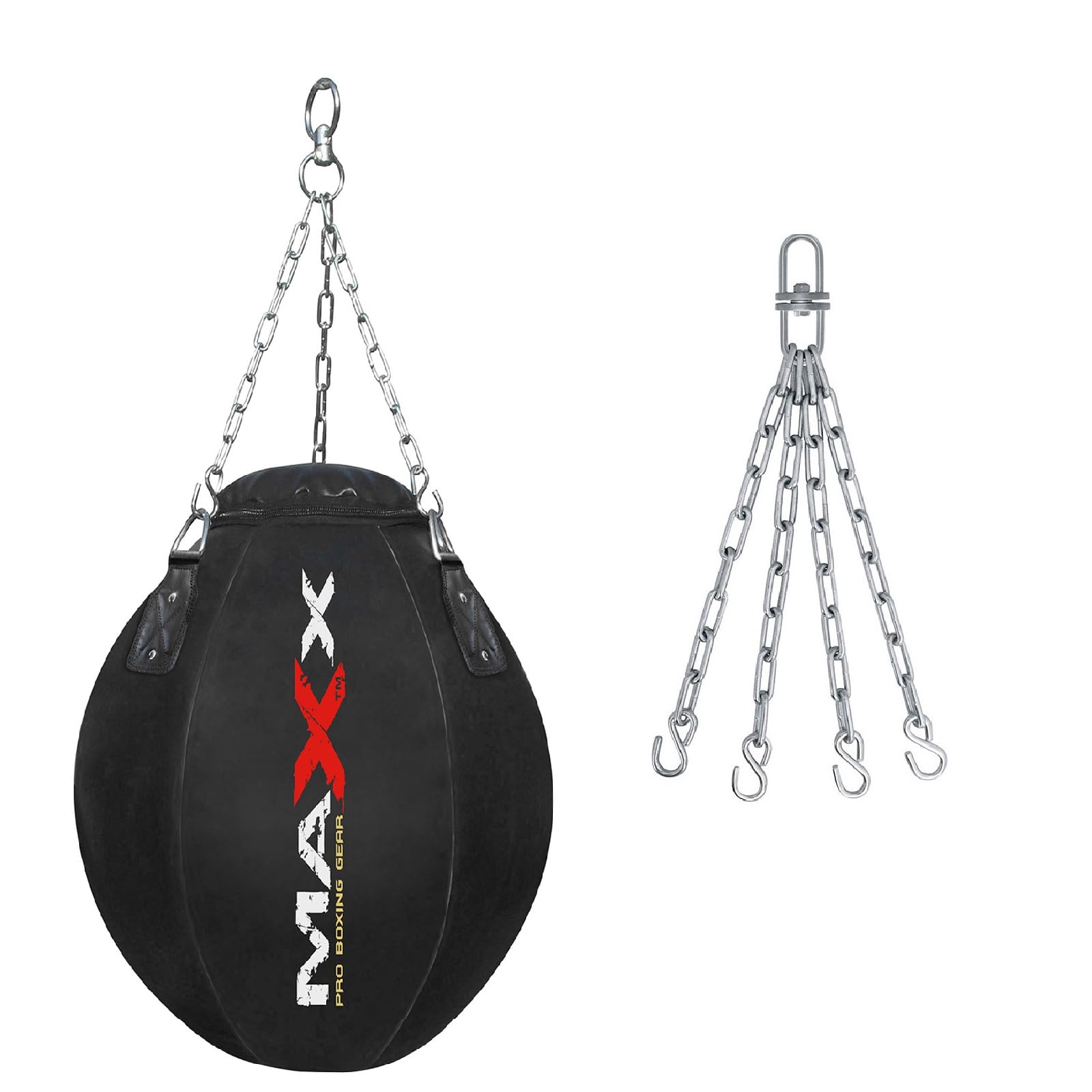 MAXX boxing Heavy Filled Wrecking ball punch bag set, bracket mitts+FREE CHAIN Punching bag Set, (BAG ONLY)