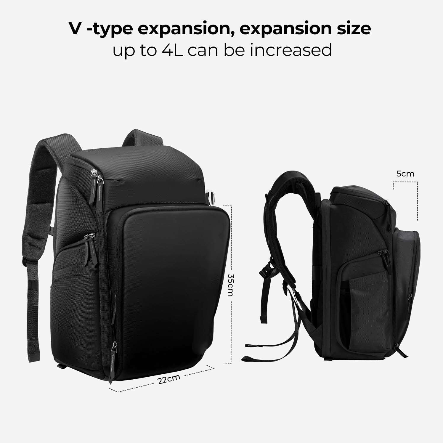 Borsa Reflex Zaino for fotocamera 25L fotografico professionale impermeabile for laptop da 16 pollici con treppiede(KF13.128V4)