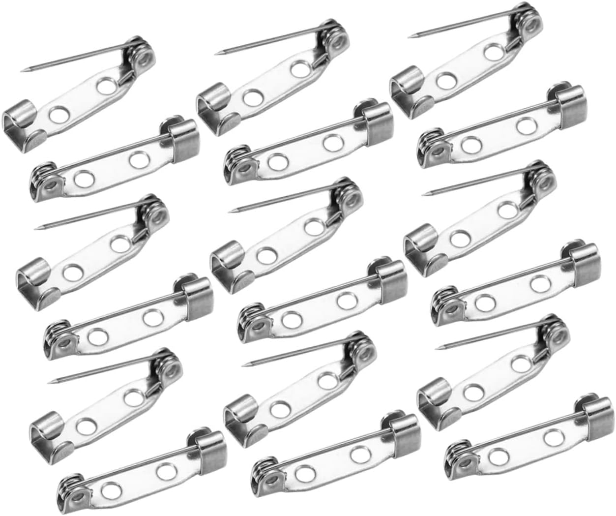 Garneck 400pcs Metal Safety Brooches Pins Holes Eye Pins for Jewelry Oversize Safety DIY Dress Craft Handicraft