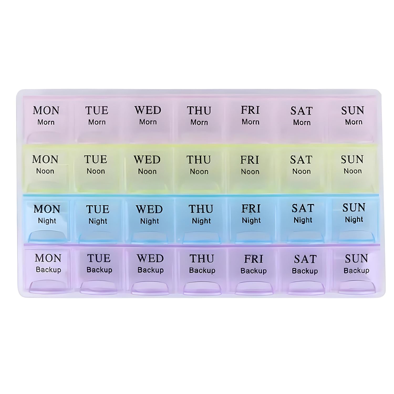 Generic Pill Box 7 Day Weekly Medicine Organizer | Daily Planner Portable Travel Container Holder for Vitamin | 28 Days or 4 Week Tablet or Medicine Box | Pill Organizer 4 Times A Day-image-35
