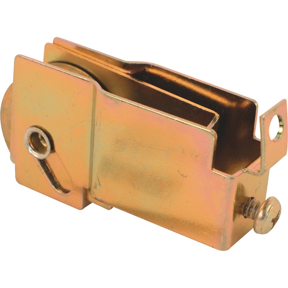 Prime-Line D 1906 Single Steel Ball Bearing Roller – 1-1/4" Grooved, S-Tab Adjustable Housing – For Metal & Vinyl Patio Doors