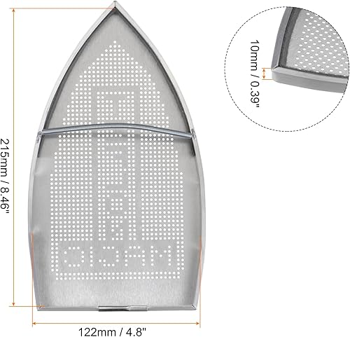 Miniatura 2 de HARFINGTON 2pcs Cubierta de hierro antiadherente Zapato de hierro eléctrico de aluminio Herramienta asistente de hierro Único de hierro Accesorio de