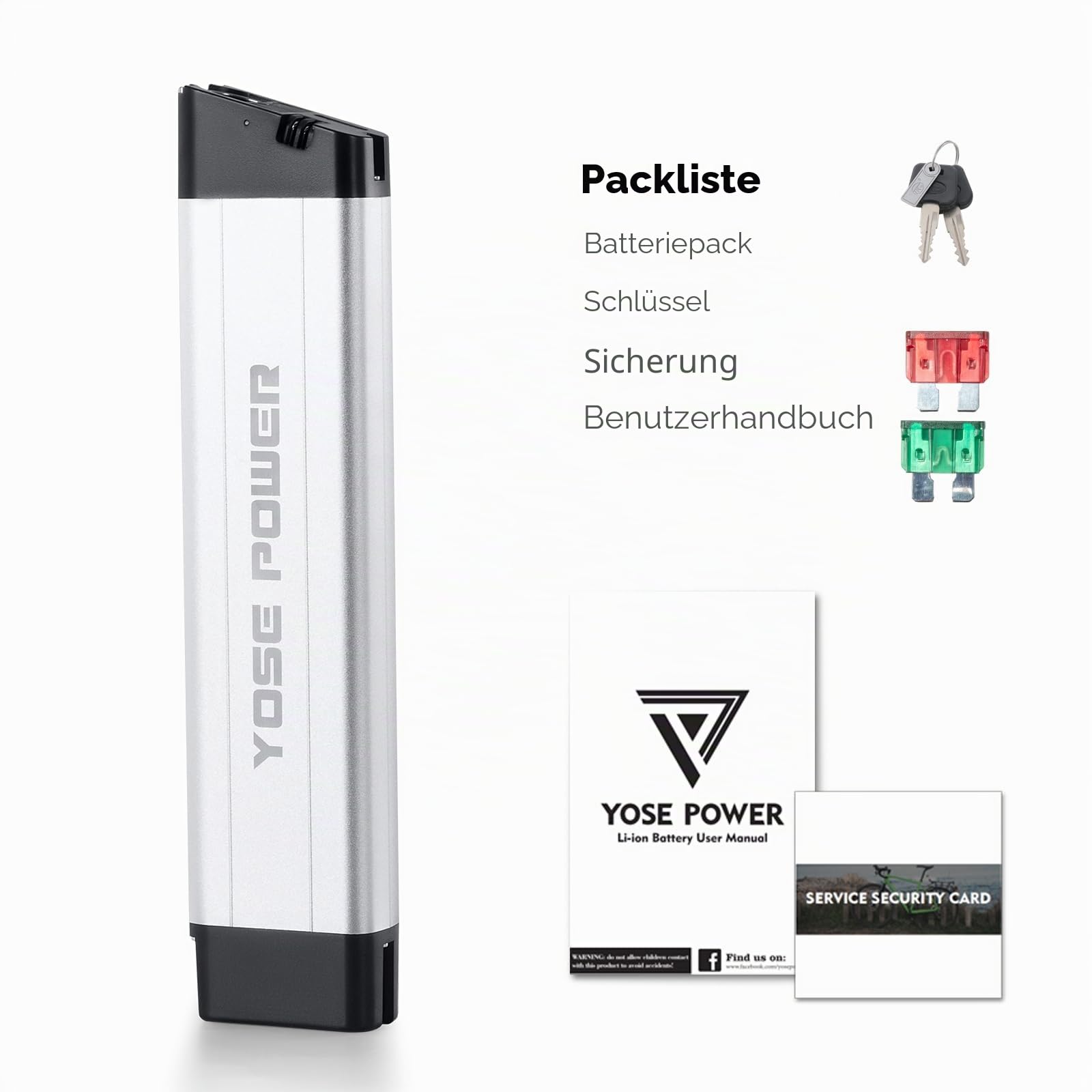 E-Bike Batterie 36V 9.6Ah In-Frame Akku für Zundapp Z101 F.LLI Schiano