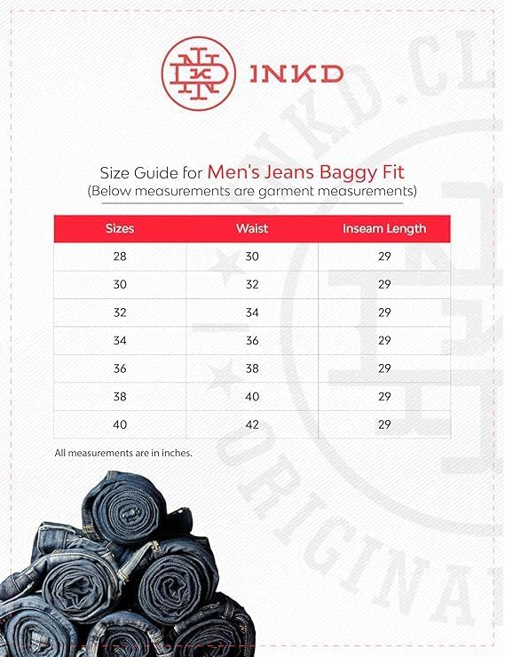 Image of INKD Men's Relaxed Fit Jeans - 100% Cotton | Jeans for Men | Mid-Rise | Pants for Men | Comfortable Dailywear