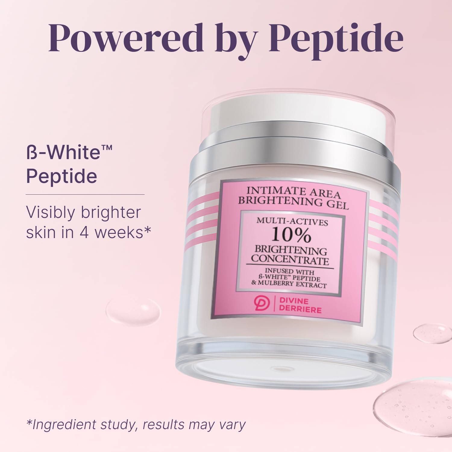 Divine Derriere Intimate Dark Spot Remover for Body, Face, Bikini and Sensitive Areas - Dark Spot Corrector Cream for Intimate Areas Contains Mulberry Extract, Alpha Arbutin, Peptide