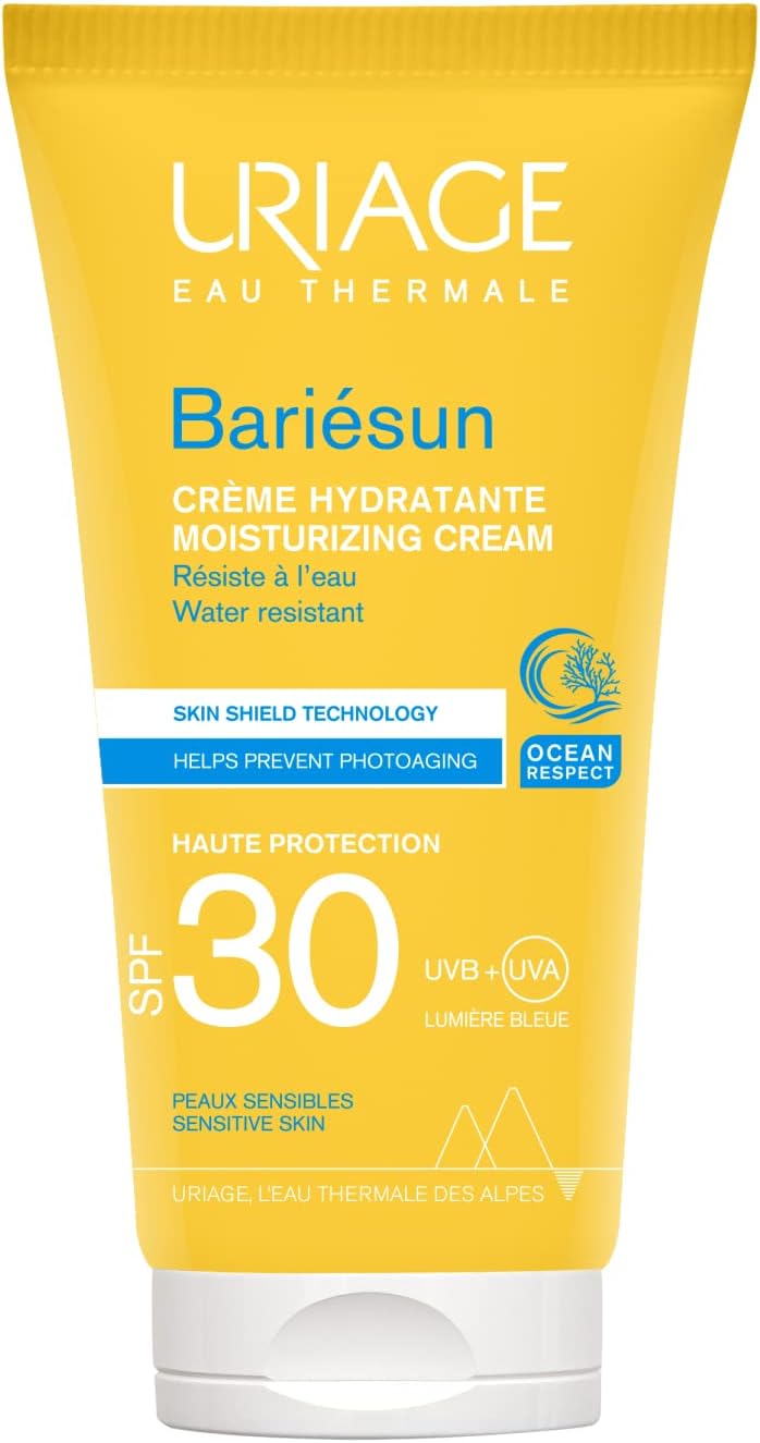 Uriage Bariésun Vochtinbrengende crème SPF30 Zonnebescherming voor het gezicht, 50 ml, bril, glanzend goud, eenheidsmaat voor dames, Gepolijst goud., Eén maat