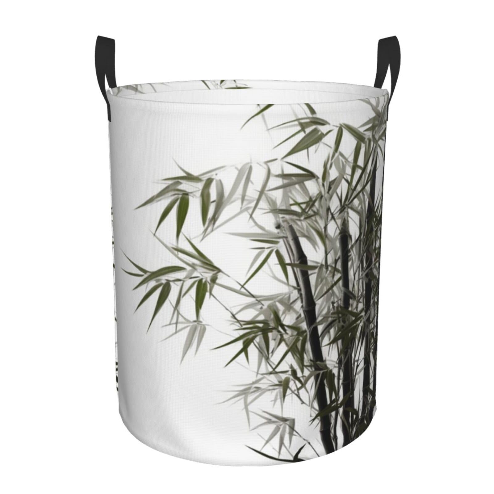 Panier à linge en bambou pour chambre et salle de bain épurée