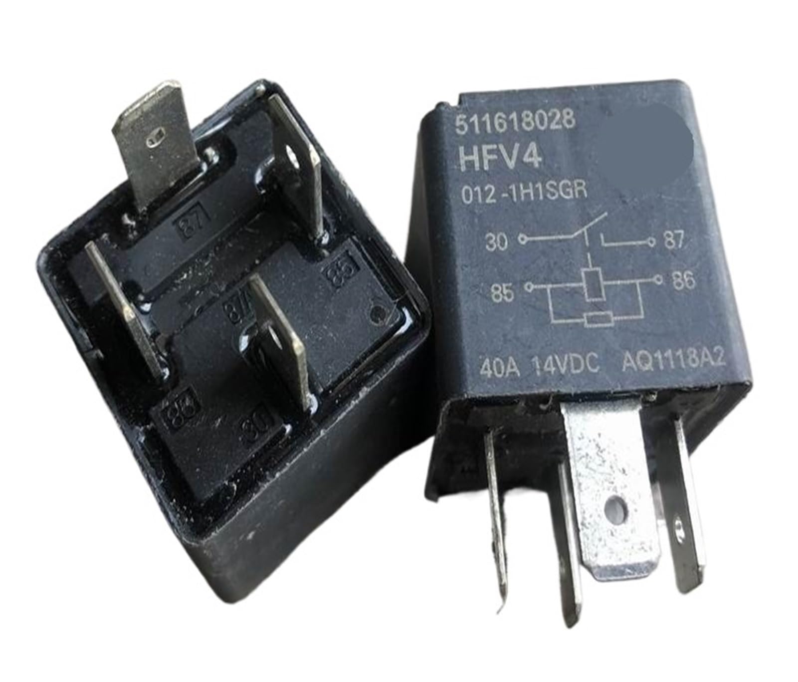 Yzwrwrmktb One Color 1Pc Hfv4 012-1H1sgr (V4-1A-12V-40A) Relay 4 Pins ; Base
