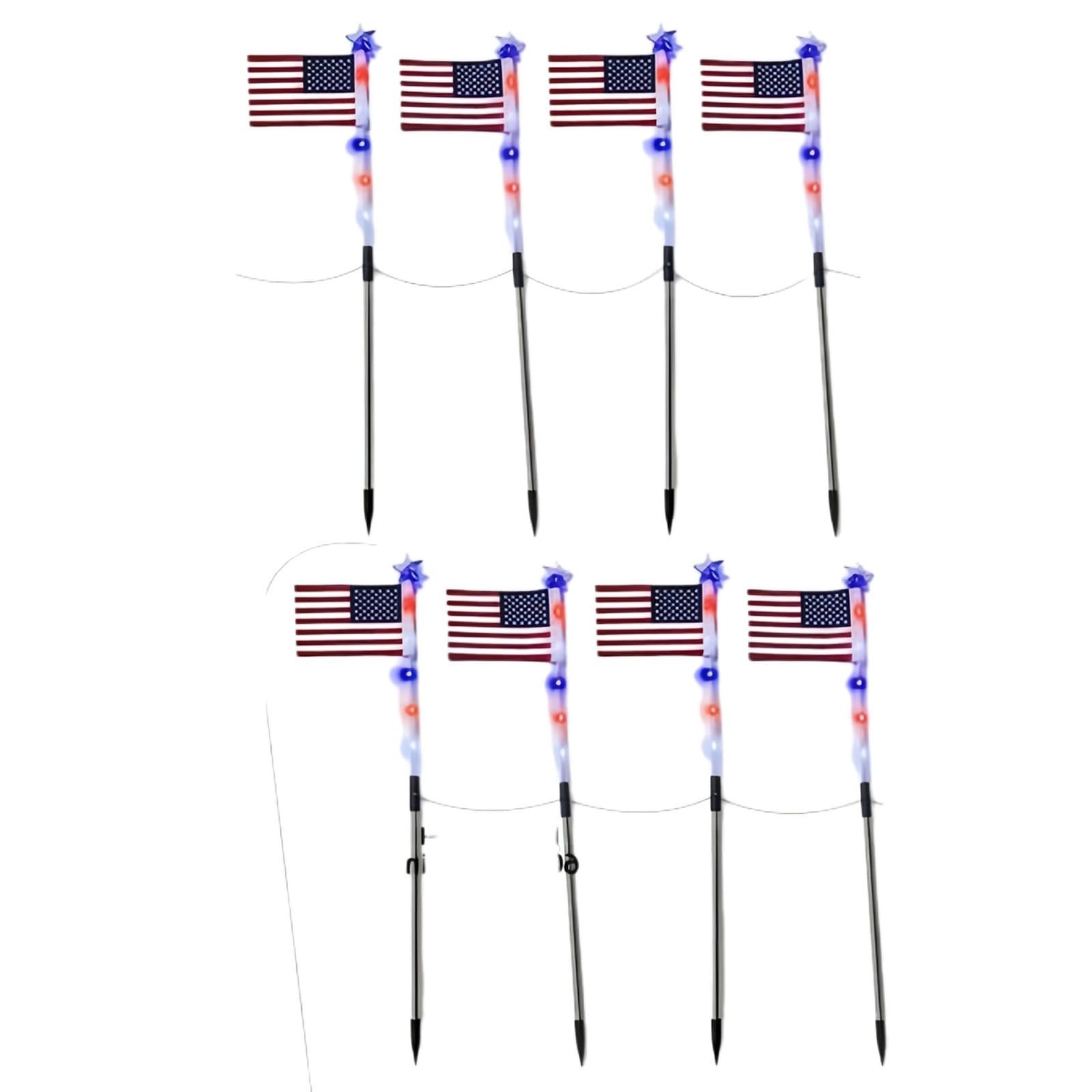 Solar Pathway Light Flag/Star Shape Landscape Light Texture Suitable for Yard Walkway IP65 Waterproof Solar Pathway Lights