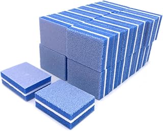 50 Uds. Mini bloques de lima de uñas pulidores de manicura 100/180 lijado esponja colorida bloque de pulido de uñas lima pequeña profesional-azul