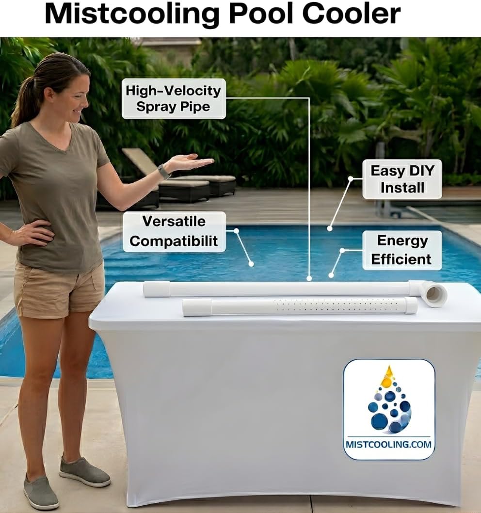 Pool Cooler for Inground Pool – Water Fountain Cooling Attachment