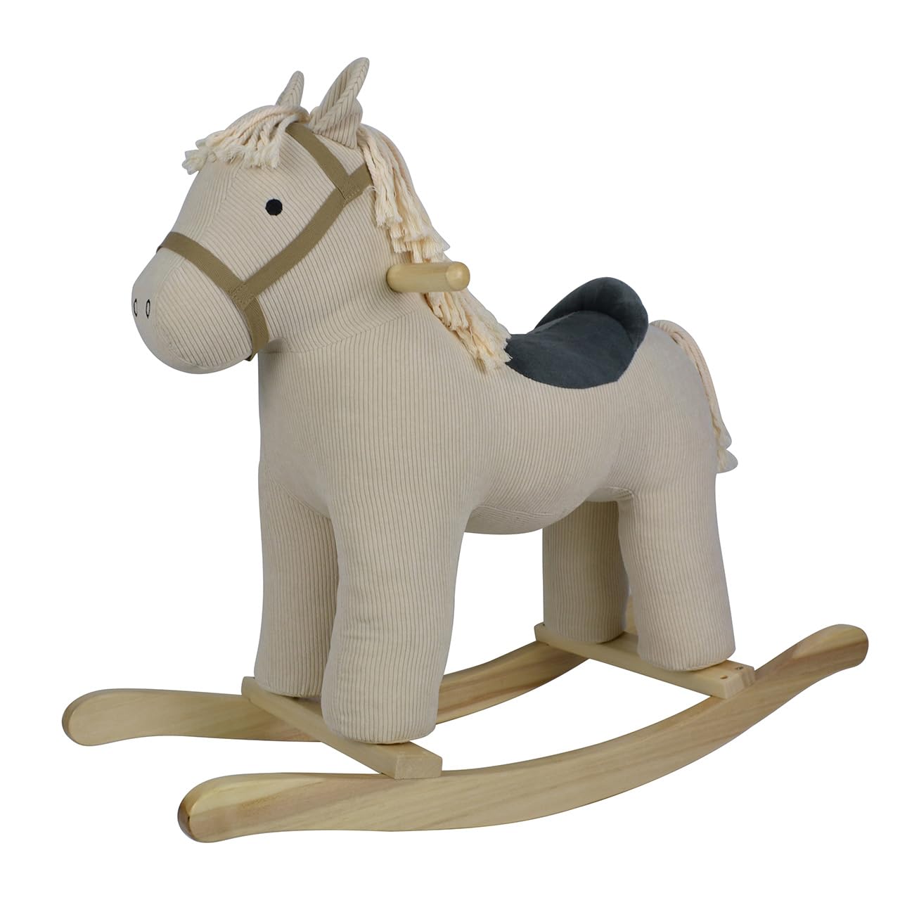 Tachan - Caballo balancín de Pana - con Sonidos - Agarre Seguro - Estructura Estable y Asiento cómodo- +18 m (CPA Toy Group 727T01073)