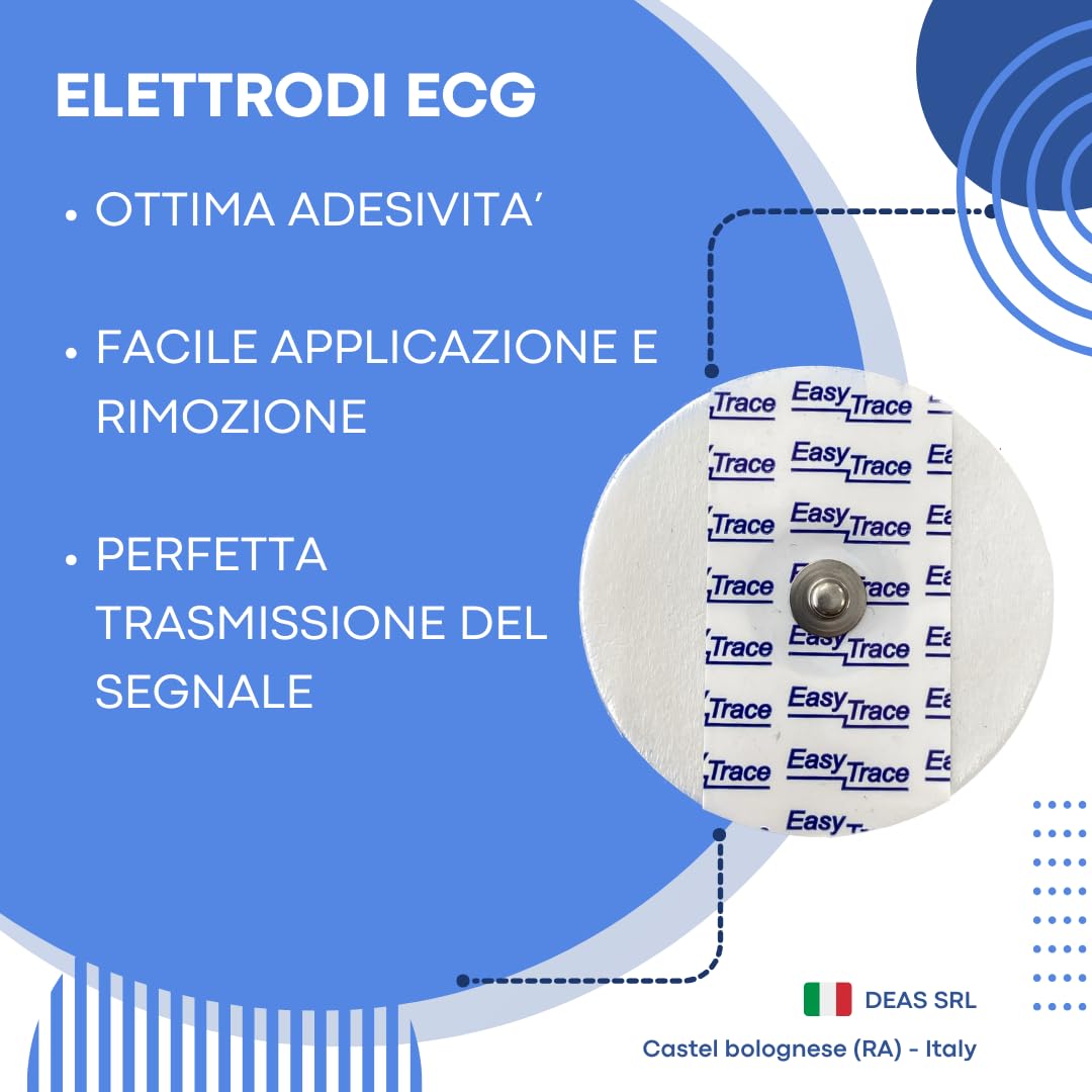ELETTRODI PER ECG FOAM MONOUSO IN FOAM GEL SOLIDO - CONFEZIONE 500 PEZZI - Diematro Ø 43 mm