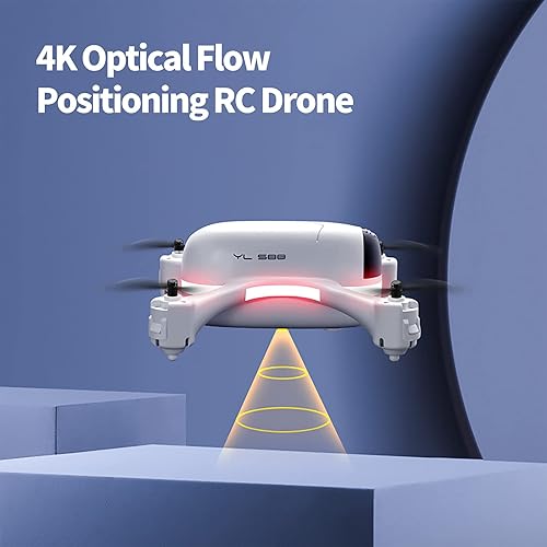 Miniatura 5 de GoolRC Mini dron S88 con cámara para adultos, 4K HD FPV Drone para niños, posicionamiento de flujo óptico RC Quadcopter con giro 3D, retención de