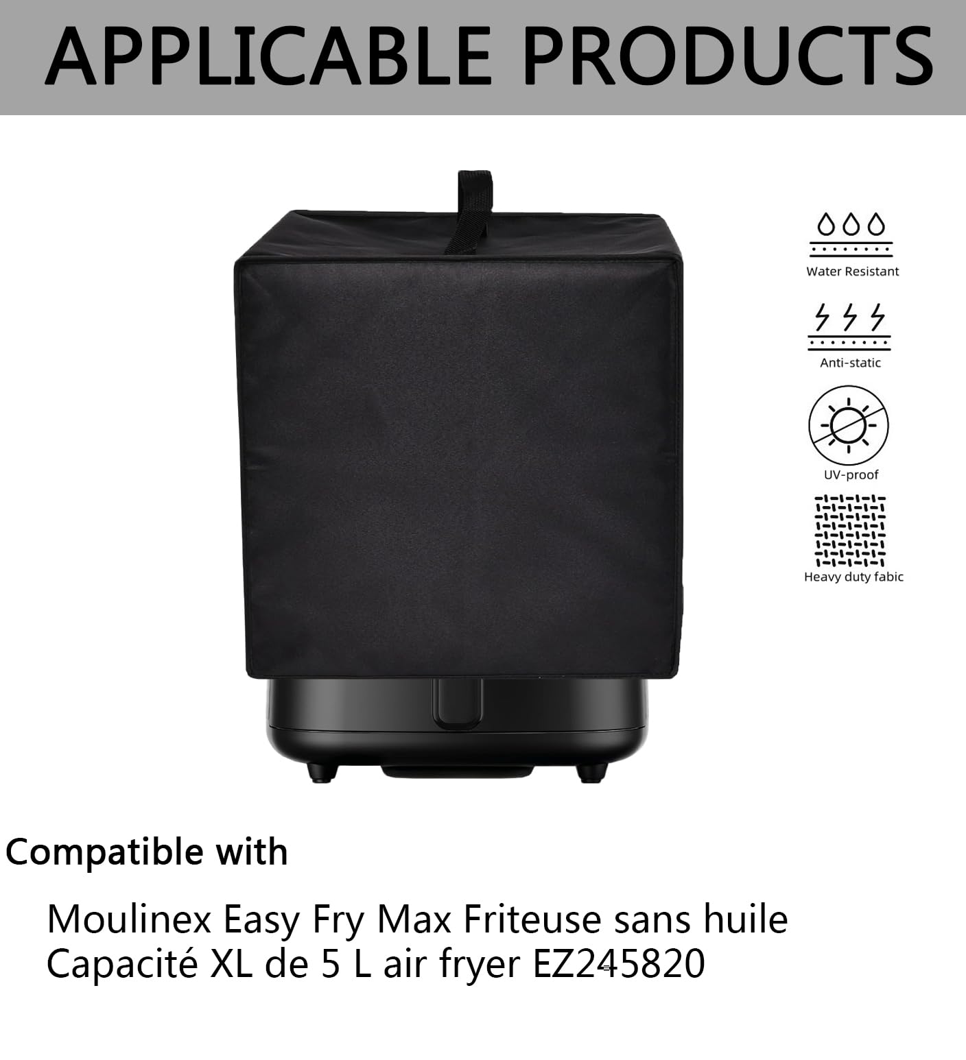 Housse De Protection Pour Friteuse - Nylon 420D Résistant Chaleur - Tailles 40x33x26cm Et Autres