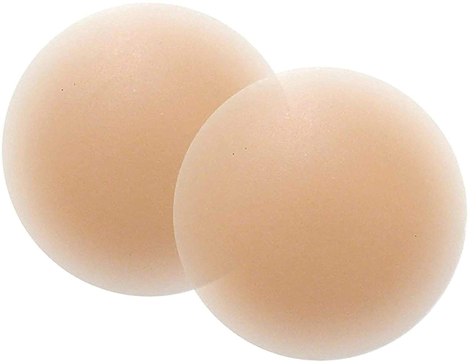 Women's Silicone Skin Reusable Thin Nipple Cover Pasties (Beige, 1, Free Size)-image-47