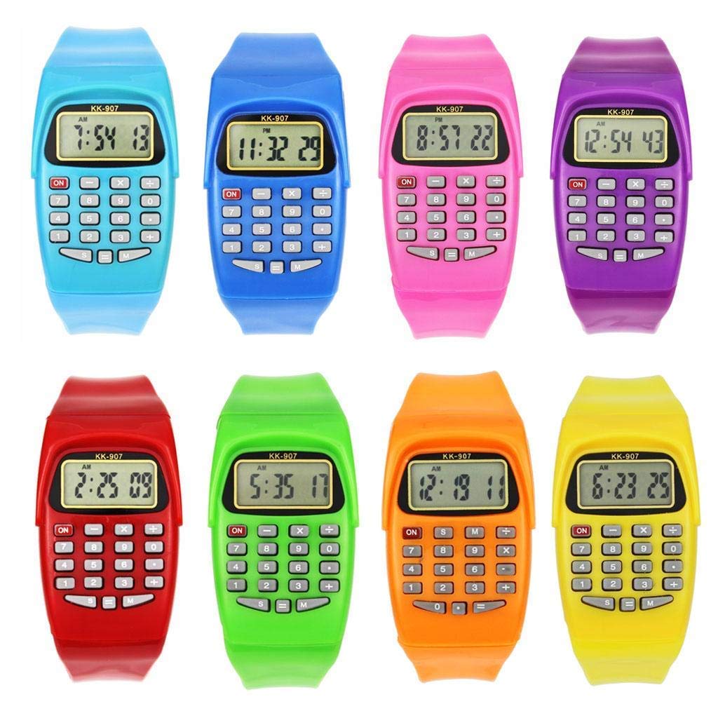 ARTLABEL Pack of 3 Unisex Silicone Calculator Digital Smart Led Wrist Watch for Boys, Girls & Kids-Best Birthday Return Gifts(Multi-Color) (3) (B09TPN6G5Q) Amazon Price History, Amazon Price Tracker