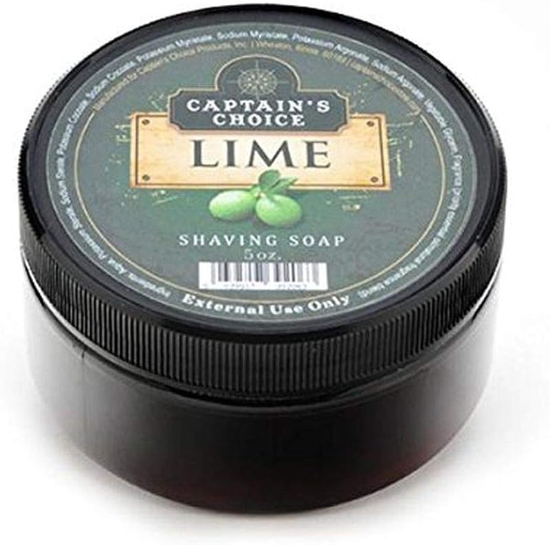 Captain's Choice Sabonete de Barbear com fragrância de limão, 142 g