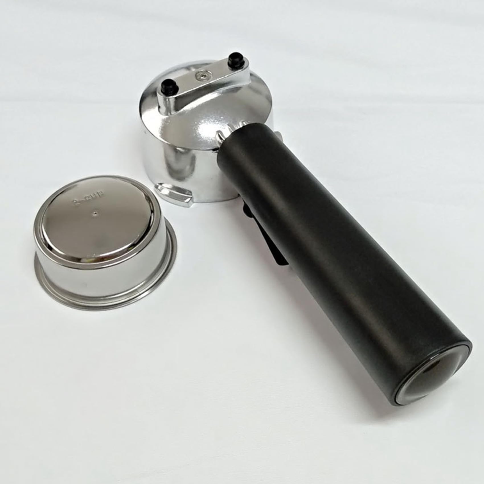 4X Filtros Reutilizables de Café Sin Fondo de 51 mm Portafiltro para Soporte Homix 60 mm 15-20 Bar para Piezas de Cafetera Espresso