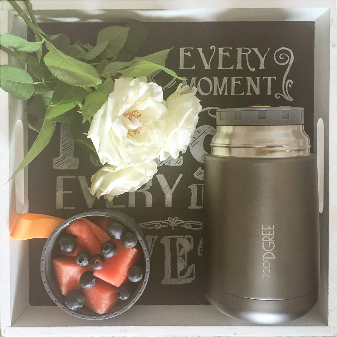 720°DGREE Thermos per Alimenti “wunderJar” – 530ml | Contenitore Termico di Acciaio Inossidabile per Caldo Cibo, Bambini