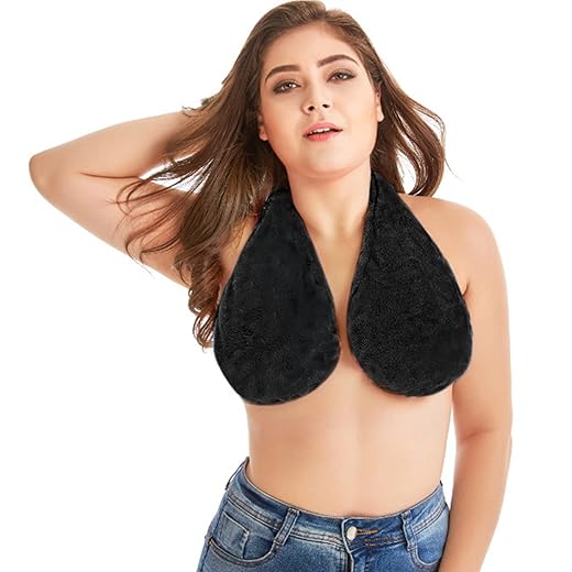 Bra de lactancia Yaepoip para el hogar: Comodidad y estilo 11 Yaepoip Comfortable Tata Towel Bra, Hanging Neck Nursing Bras, Breast-Feeding Tube Top Suitable for Home Wear, Womens Soft Sport Absorb Water Sweat-Absorb Bras (Color 1,L)