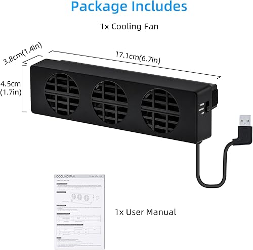 Miniatura 4 de Mcbazel Dobe - Juego de muelles externos para interruptor de enfriamiento de ventilador de refrigeración con 3 ventiladores (no para interruptor