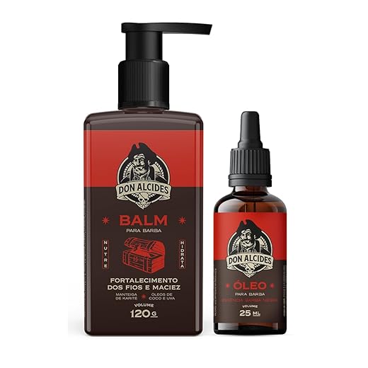 Kit 1x Balm 120ml E 1x Óleo 25ml Barba Negra Don Alcides
