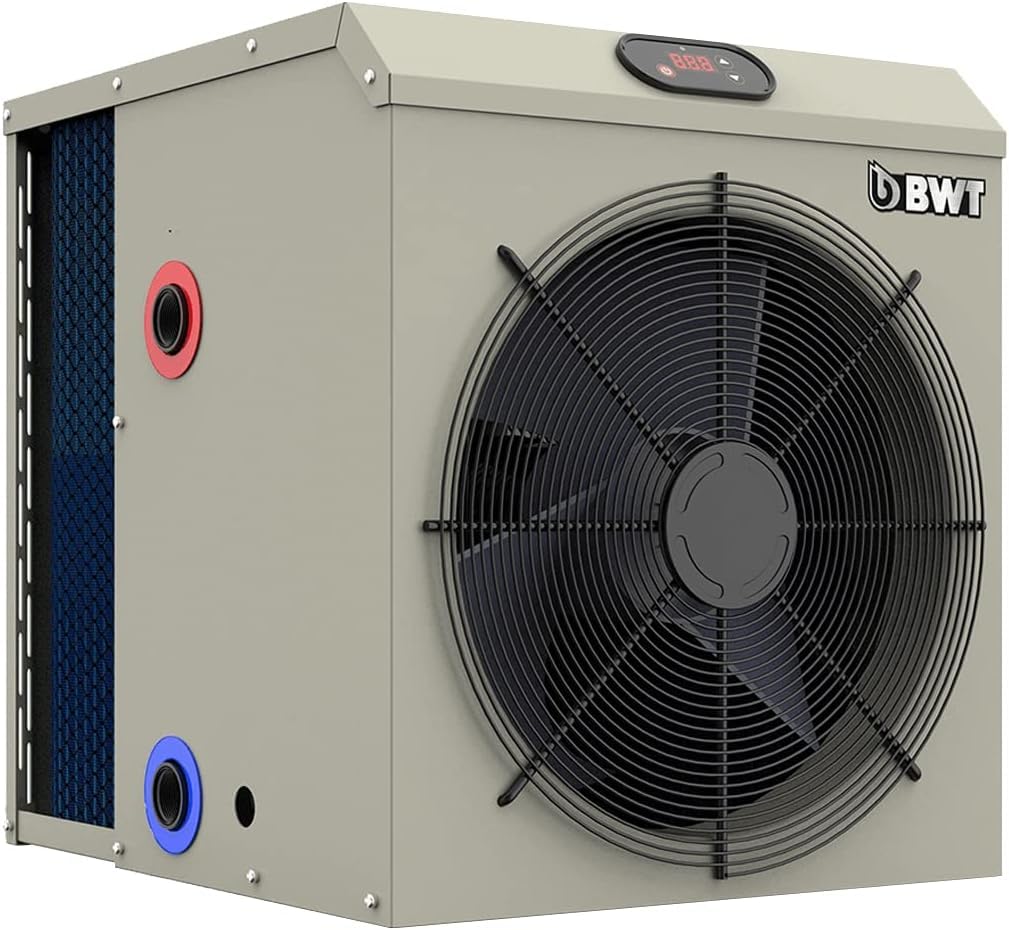 BWT Mini Wärmepumpe Pool | Max. 3,5 kW Heizleistung | effiziente Poolheizung für Aufstellbecken bis 15 m³ | energiesparende Heizpumpe | einfache Installation | umweltfreundliches R32 Kältemittel