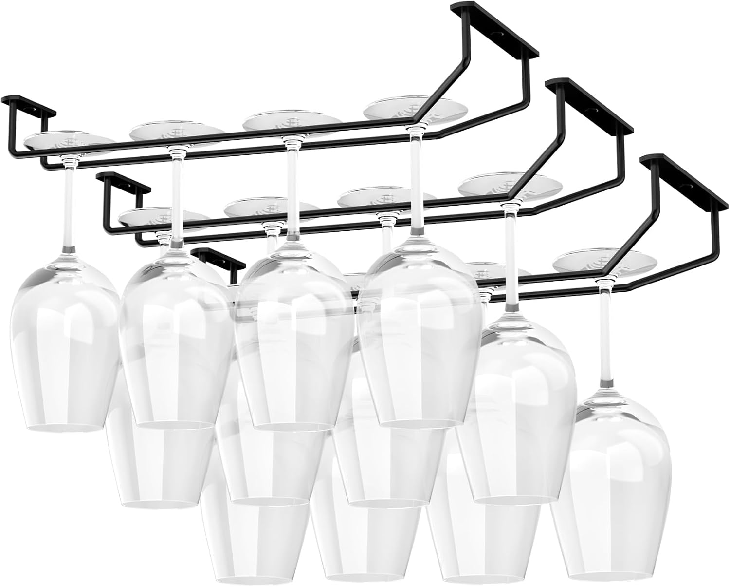 FOMANSH 14Inch Wine Glass Rack Under Wine Glass