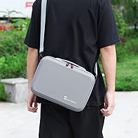 Vista 7 de Skyreat Mini 3 Pro Case, PU Leather Hard Carrying Case Compatible with DJI Mini 3 Pro Drone and Accessories