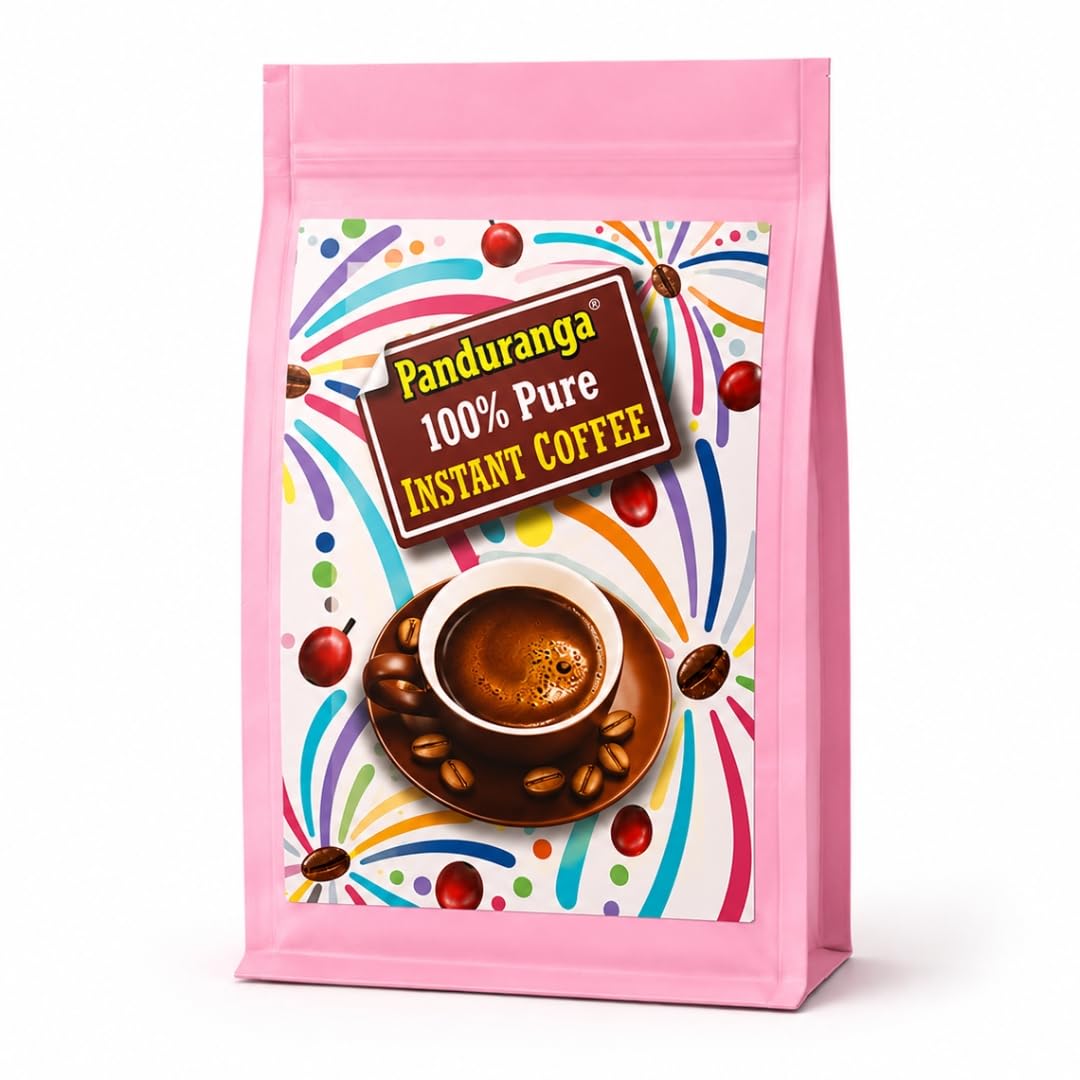 Panduranga 100% Pure Instant Coffee – Premium Aromatic Instant Coffee Powder | Strong & Rich Taste | Easy Brew Hot or Cold (Pack of 1)-image-28