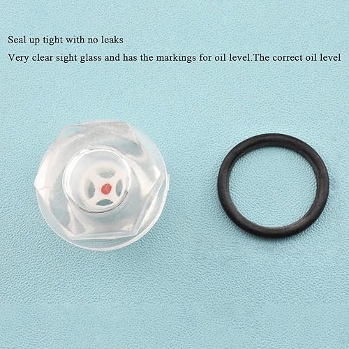 Miniatura 2 de Hahiyo Medidor de nivel de vidrio de visión G38 pulgadas tamaño roscado transparente aceite líquido macho ajuste sin fugas, buen sello hilo de